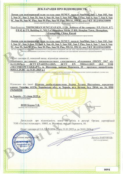 LED+UV лампа SUNUV SUN1 48W Black для маникюра (Оригинал) SUN-1-BL фото