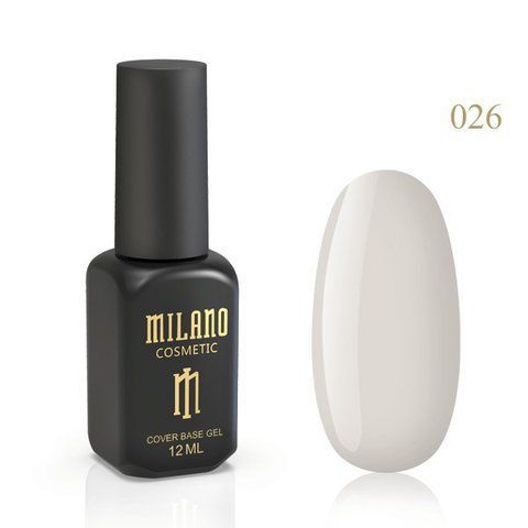 Цветная каучуковая база MILANO Cover Base #26, 12 мл C-000001002 фото