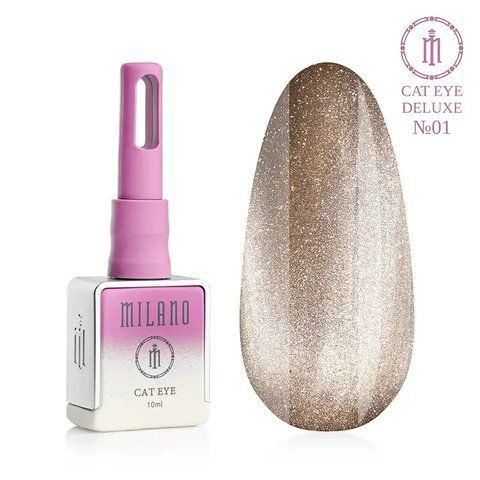 Гель-лак MILANO PREMIUM CAT EYE DELUXE 01, 10 мл C-000011445 фото