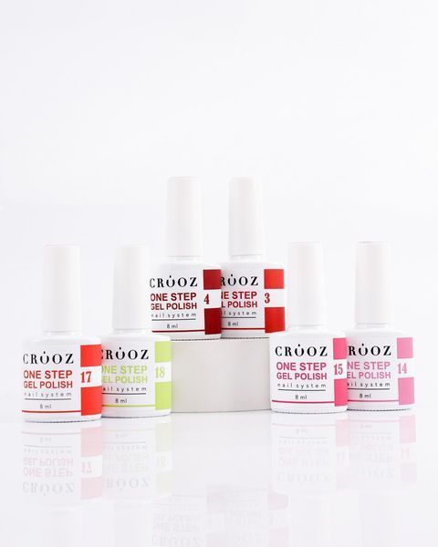 CROOZ ONE STEP GEL POLISH 3 в 1 (база, колір, топ) #7, 8 мл CROOZ-31-07 фото