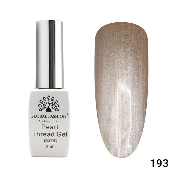 Гель-лак Global Fashion Pearl Thread 193, 8 мл 22825 фото