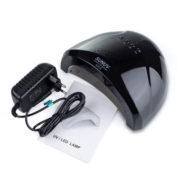 LED+UV лампа SUNUV SUN1 48W Black для маникюра (Оригинал) SUN-1-BL фото