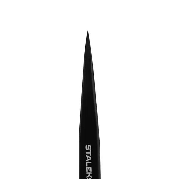 Пінцет для брів STALEKS PRO EXPERT 11 TYPE 5 BLACK TE-11/5B TE-11/5B фото