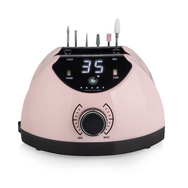 Фрезер для манікюру Bucos Nail Drill X4 PRO, 65 Вт, 35 000 об/хв, SMOOTH PINK BUCOS-X4-SP фото