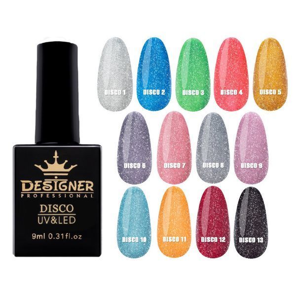 Гель-лак Designer Professional Disco Gel Polish, 9 мл, 09 DP-DGP-09 фото