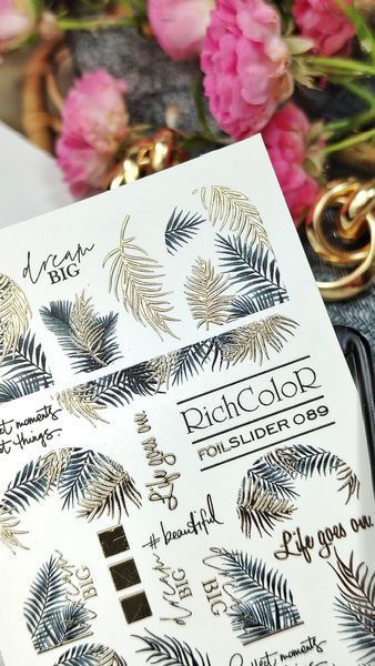 Фольгированный слайдер RICHCOLOR FOIL SLIDER #89 RC-SLF-89 фото