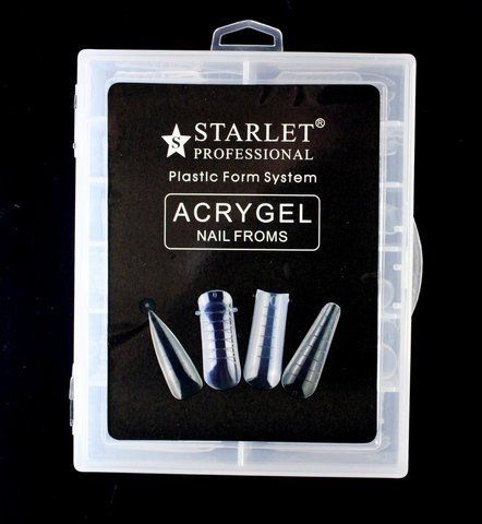 Верхние формы для наращивания ногтей Starlet Professional Acrygel, микс, с разметкой, 96 шт. ST-VF-MIX-96 фото