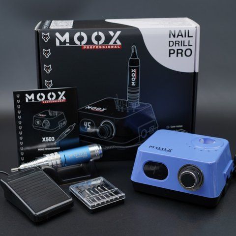 Фрезер для манікюру та педикюру MOOX X503 45 000 об/хв, 70 W, Sky blue Moox-503-SB фото