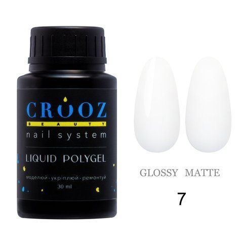 Рідкий полігель CROOZ LIQUID POLYGEL #7, банка вузька, 30 мл CR-LQP-BTL-07 фото