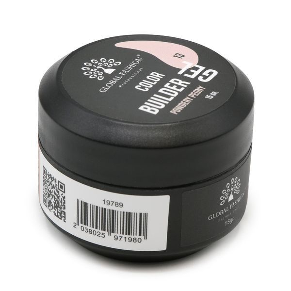 Гель для моделирования ногтей Global Fashion Color Builder Gel #13 Powdery peony, 15 г 19789 фото