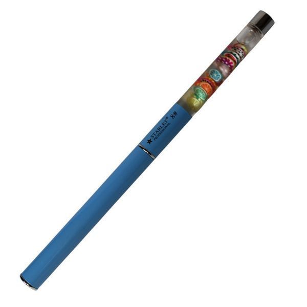 Кисть для геля Starlet Professional Nail Art Brushes с колпачком голубая #8 STB-NABL-08 фото
