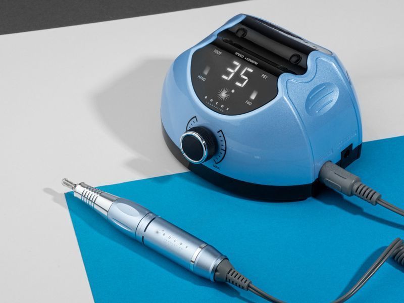 Фрезер для манікюру Bucos Nail Drill X4 PRO, 65 Вт, 35 000 об/хв, BLUE OCEAN BUCOS-X4-BO фото