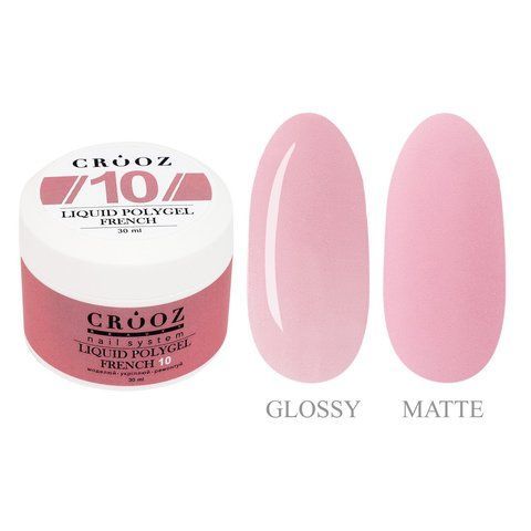 Жидкий полигель CROOZ LIQUID POLYGEL FRENCH #10, 30 мл CR-LPGFR-10-30 фото