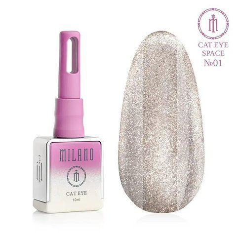 Гель-лак MILANO PREMIUM CAT EYE SPACE 01, 10 мл C-000011433 фото