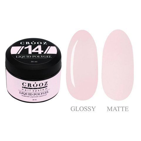 Жидкий полигель CROOZ LIQUID POLYGEL #14, банка, 30 мл CR-LQP-B-14 фото