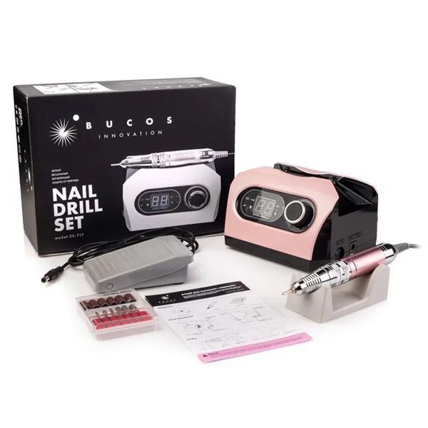 Фрезер BUCOS ZS-717 35000 об/мин 65Вт Розовый ZS-717 Pink фото