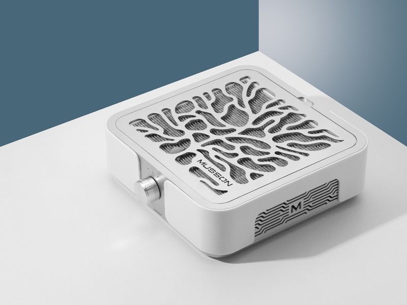 Профессиональная маникюрная вытяжка MUSSON X3 Silver (скорость потока в 3 раза выше, чем CYCLONE), 72 Вт MUSSON-X3-S-2 фото