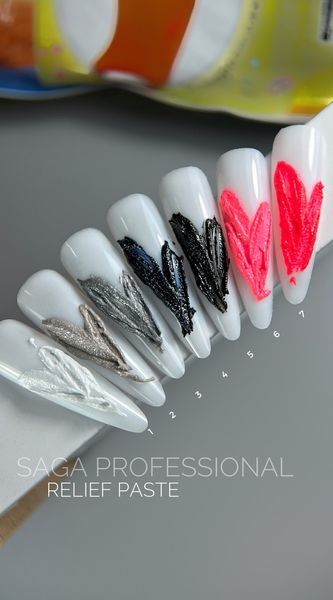 Гель-паста для дизайна ногтей SAGA Professional Relief Paste #13, 5 мл SG-PASR-13 фото