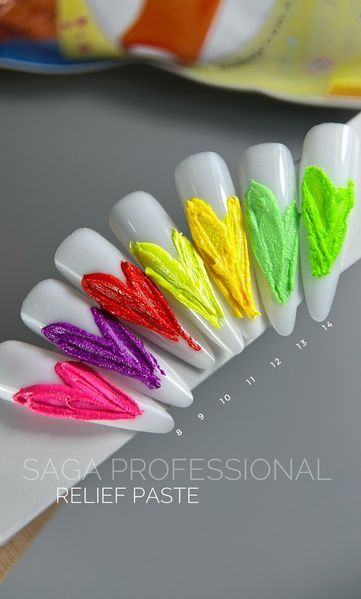Гель-паста для дизайна ногтей SAGA Professional Relief Paste #13, 5 мл SG-PASR-13 фото