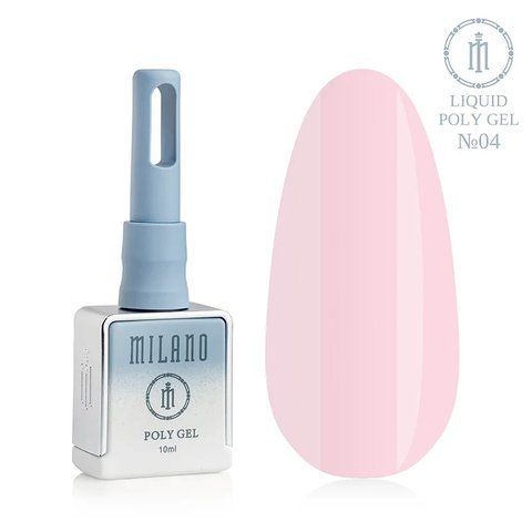 Полигель MILANO PREMIUM POLY GEL LIQUID 04, 10 мл C-000011554 фото