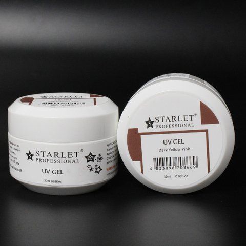 Гель для наращивания STARLET PROFESSIONAL UV GEL, Dark Yellow Pink, 30 мл STP-UVG-DY30 фото