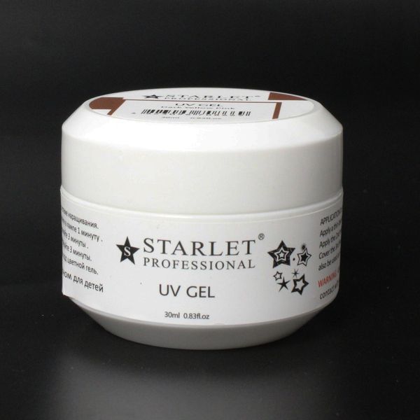 Гель для нарощування STARLET PROFESSIONAL UV GEL, Dark Yellow Pink, 30 мл STP-UVG-DY30 фото