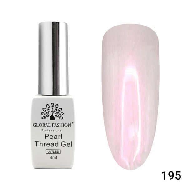 Гель-лак Global Fashion Pearl Thread 195, 8 мл 22827 фото