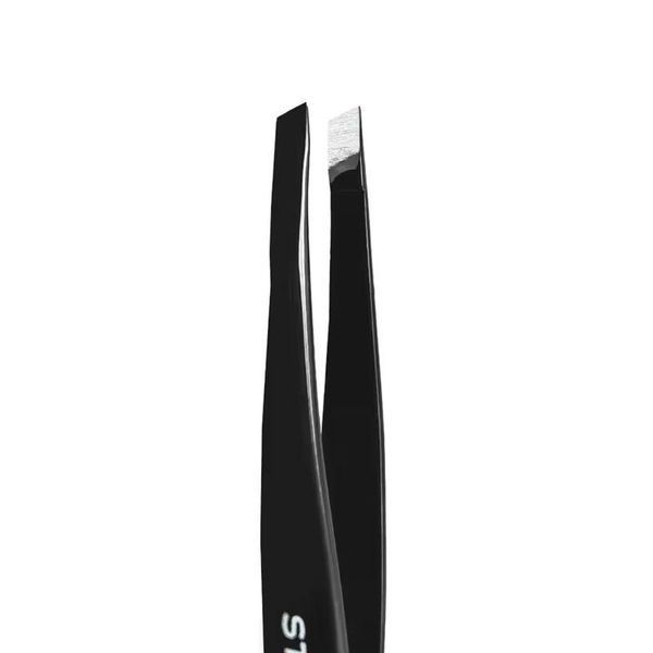 Пінцет для брів STALEKS PRO EXPERT 11 TYPE 4 BLACK TE-11/4B TE-11/4B фото