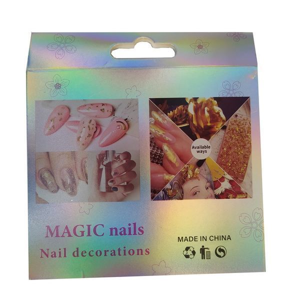 Набір поталі для декору Magic Nails, 12 шт, 4 відтінки MN-P-001 фото