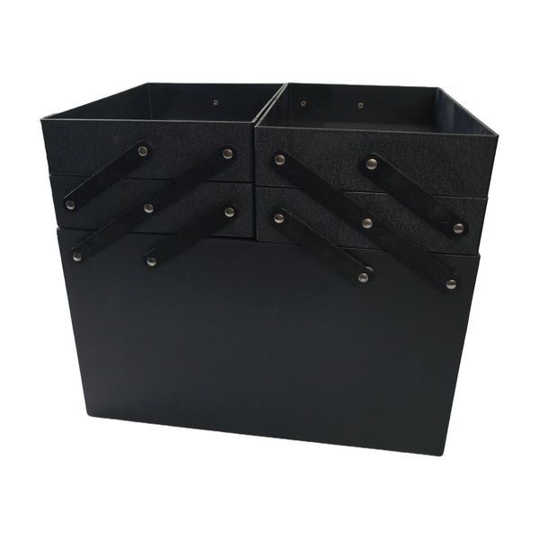 Кейс для мастера маникюра Gloris 30 x 22 х 27 см (большое отделение + 4 слота), тканевый , Черный Case-3022-BB фото