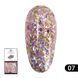 Гель-фарба з глітером Global Fashion Solid Sequins color gel 07, 5 г 15635 фото 1
