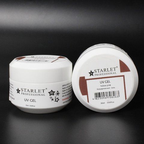 Гель для наращивания STARLET PROFESSIONAL UV GEL, Yellow Pink, 30 мл STP-UVG-YP30 фото