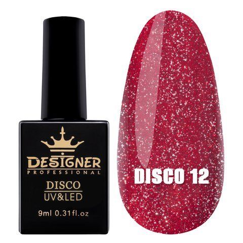 Гель-лак Designer Professional Disco Gel Polish, 9 мл, 12 DP-DGP-12 фото
