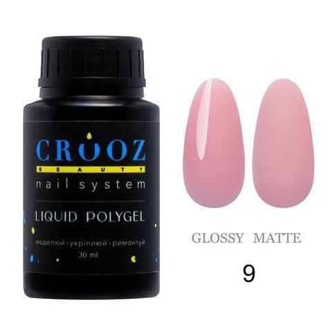 Рідкий полігель CROOZ LIQUID POLYGEL #9, банка вузька, 30 мл CR-LQP-BTL-09 фото