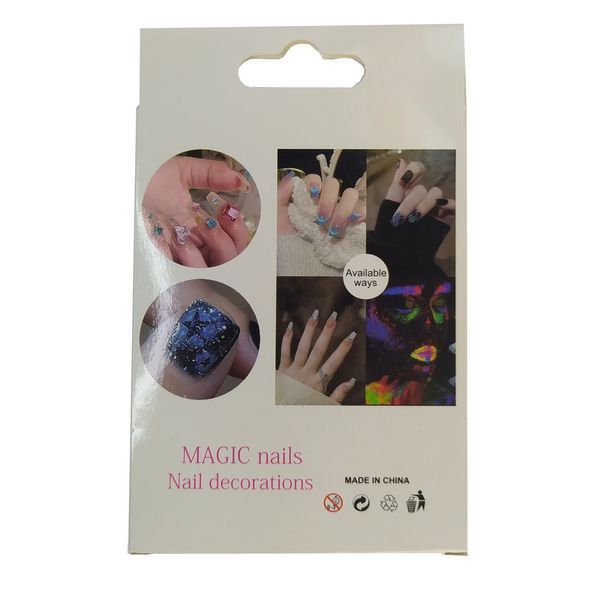 Набір поталі для декору Magic Nails, 12 шт, 12 кольорів MN-P-002 фото