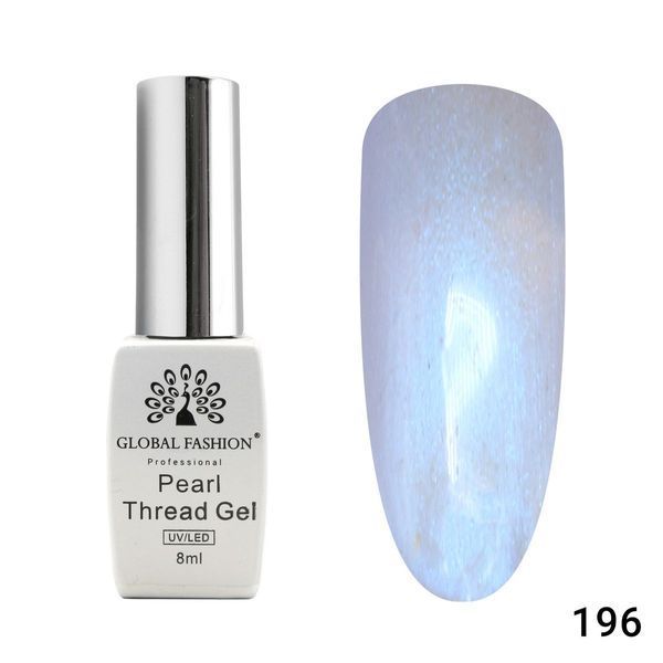 Гель-лак Global Fashion Pearl Thread 196, 8 мл 22828 фото