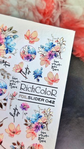 Фольгований слайдер RICHCOLOR FOIL SLIDER #42 RC-SLF-42 фото