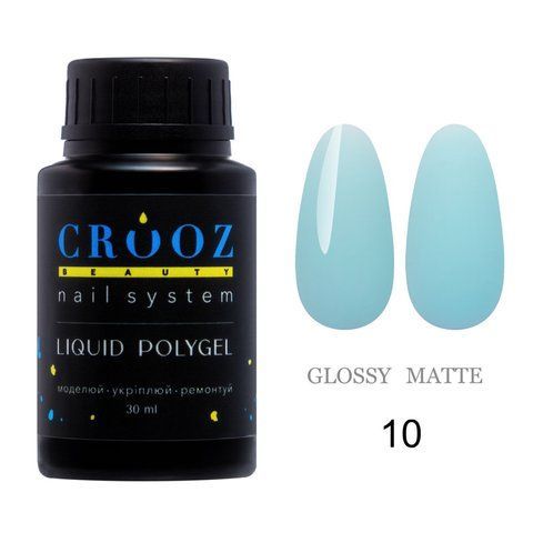 Рідкий полігель CROOZ LIQUID POLYGEL #10, банка вузька, 30 мл CR-LQP-BTL-10 фото