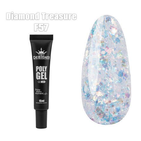Полігель Designer Professional Polygel F57, 15 мл DP-POL15-F57 фото