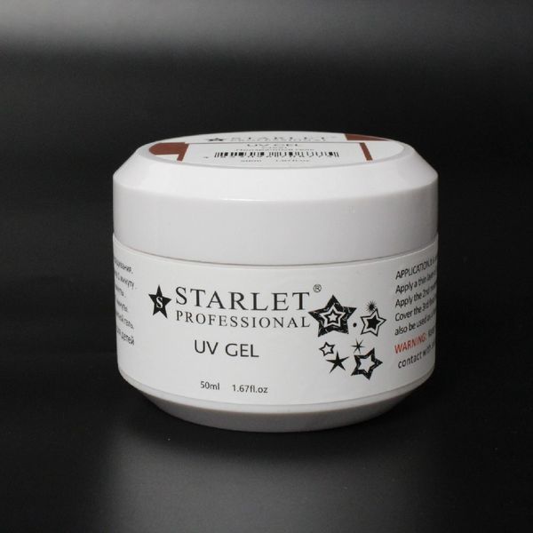 Гель для нарощування STARLET PROFESSIONAL UV GEL, Clear, 50 мл STP-UVG-C50 фото