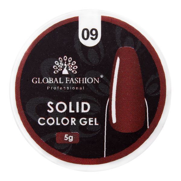 Гель-краска Global Fashion повышенной плотности, Solid color gel 5 гр, 09 15613 фото