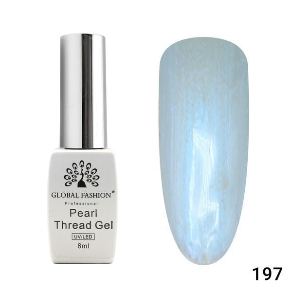 Гель-лак Global Fashion Pearl Thread 197, 8 мл 22829 фото