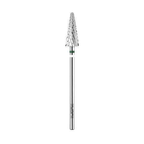 Фреза карбид-вольфрамовая KWARK KC601404C0-L для левши, конус, крестообразная насечка, зеленая (рабочая часть 15 мм, диаметр 6 мм) KC601404C0-L фото