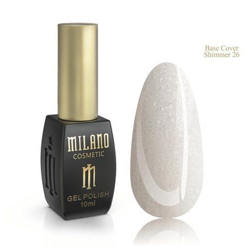 Базовое цветное покрытие с шиммером MILANO Color Shimmer Base 26, 10 мл C-000001021 фото