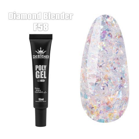 Полігель Designer Professional Polygel F58, 15 мл DP-POL15-F58 фото