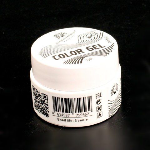 Гель-фарба Global Fashion Color Gel ультра біла, 5 г 5937 фото