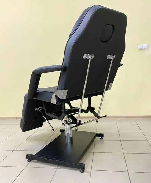 Косметологічне крісло-кушетка на гідравліці Mr.Helix Premium Чорна KH-P-Bl фото