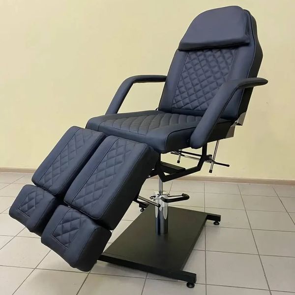 Косметологічне крісло-кушетка на гідравліці Mr.Helix Premium Чорна KH-P-Bl фото