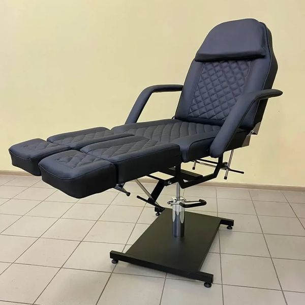 Косметологічне крісло-кушетка на гідравліці Mr.Helix Premium Чорна KH-P-Bl фото