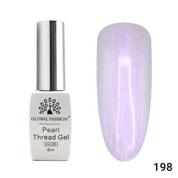 Гель-лак Global Fashion Pearl Thread 198, 8 мл 22830 фото